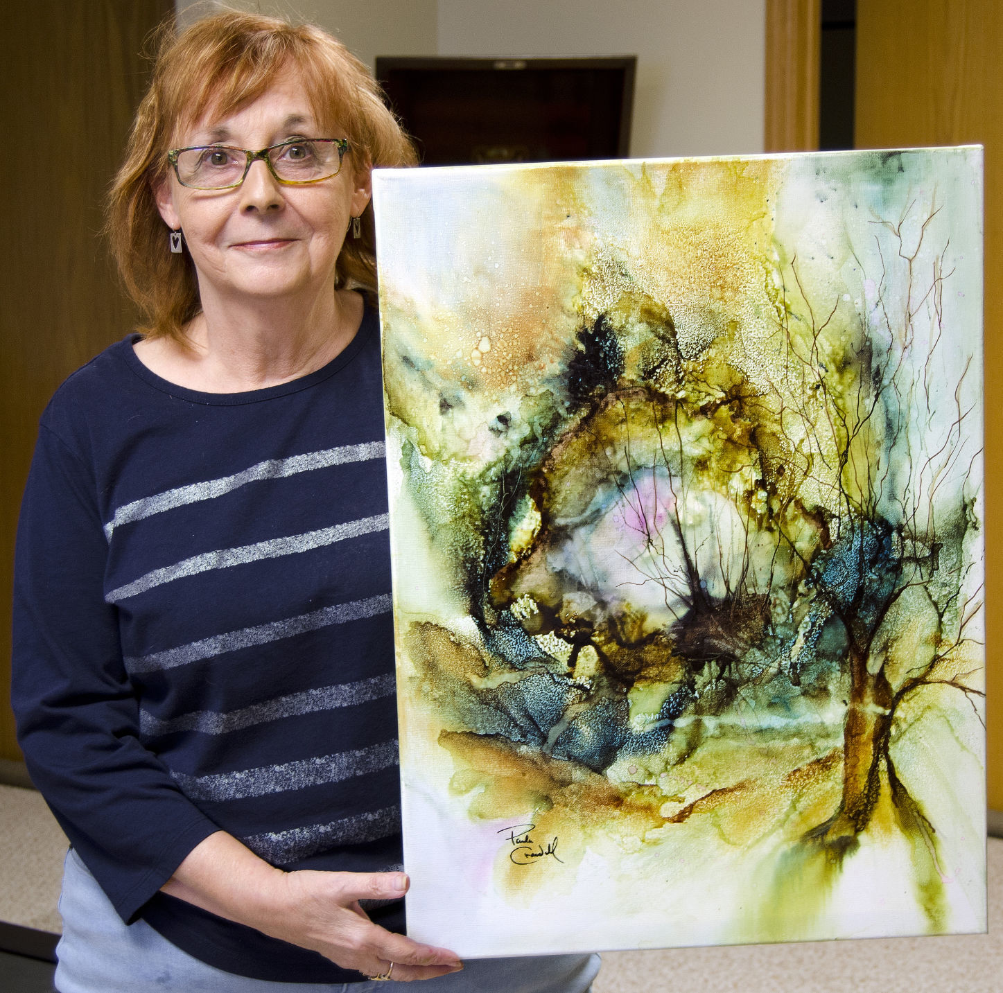 Alcohol ink painting by Paula Crandell